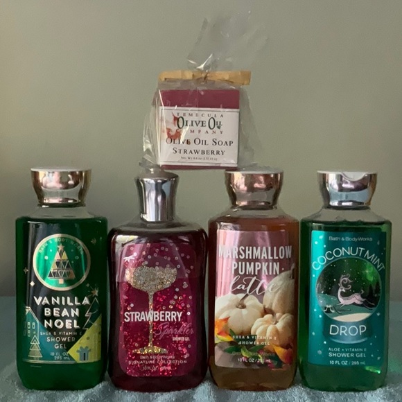 🛀 🍓 BATH & BODY WORKS SHOWER GEL AND SOAP 🛀🍓NWOT 🍓 - Picture 7 of 15